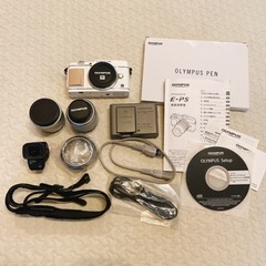 OLYMPUS ミラーレス一眼レフカメラ E-P5+単焦点レンズ付き