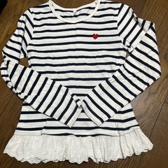 140センチ　女の子　長袖トップス　3枚セットの画像