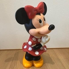 三菱銀行 カウンター用 大型 ミニーマウス 貯金箱 