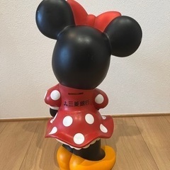 三菱銀行　ミニーマウス　貯金箱　カウンターサイズ 三菱銀行 カウンター用 大型 ミニーマウス 貯金箱