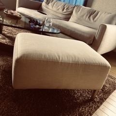 本日限定値下げ　eilersen ソファ　スツール  テーブル　3点セットの画像