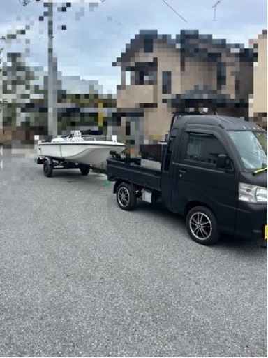 FISH-13、船外機、ボートトレーラーセット　別途料金で牽引車有り