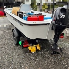 FISH-13、船外機、ボートトレーラーセット　別途料金で牽引車有り