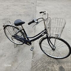 パナソニック・トップランナー3速　ブルー　通学自転車