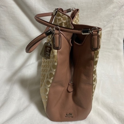 COACHショルダーバッグ/トートバッグ 25625 ピンク キャンバス×レザー COACHショルダーバッグ/トートバッグ 25625 ピンク キャンバス×レザー