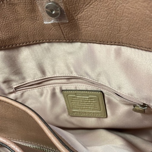 COACHショルダーバッグ/トートバッグ 25625 ピンク キャンバス×レザー