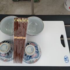 (取引中) まな板、飯茶碗、はし