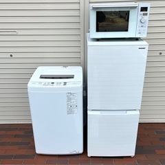 ★美品★家電3点セット★2022年製/2021年製 SHARP/AQUA/山善 洗濯機 冷蔵庫 電子レンジ main-r2r17.jpg