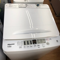 安心の1年保証付！！Hisense 全自動洗濯機　5.5kg 2023年製　売ります！取りに来れる方限定！