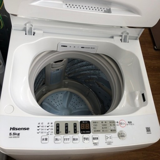 安心の1年保証付！！Hisense 全自動洗濯機　5.5kg 2023年製　売ります！取りに来れる方限定！