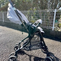 【美品】　コンビ　combi ベビーカー　レインカバー付き　取扱説明書付きの画像