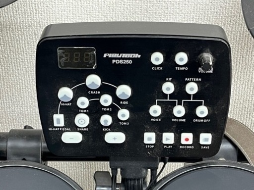 【美品】電子ドラム Play Tech PDS250 椅子付き 木製バチ付き