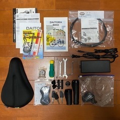 DAITORA BIKE ダイトラバイク グリーン カスタム＋アクセサリー［E-BIKE 電動クロスバイク 電動アシスト自転車］の画像