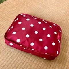 【決まりました】キャリーバッグ(赤ドット) 買い物、運搬の画像