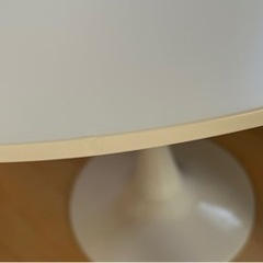 丸　テーブル　白の画像