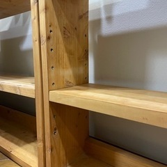 宮崎県産天然木本棚４つセットの画像