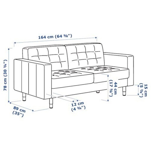 定価10万 IKEA ソファ 2人掛け