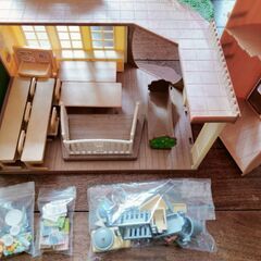 シルバニア　森の木の学校　小物付き　美品の画像