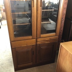 配達応談 良品 食器棚 90×41×190cmの画像
