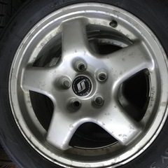 R32スカイライン タイプM 純正ホイールの画像