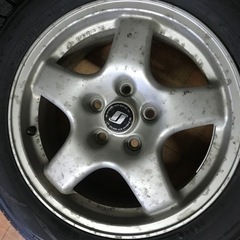R32スカイライン タイプM 純正ホイールの画像
