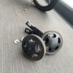 16インチ 子供用自転車 ハマー（イエロー）スチールフレーム 補助輪 カゴ 付きの画像