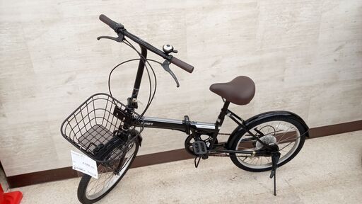 ★ジモティ割あり★  折りたたみ自転車 20インチ 黒 クリーニング済み TJ4362