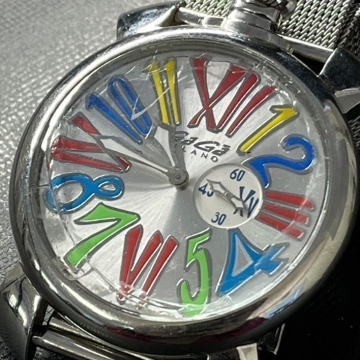 【ジャンク品】GAGA MILANO ガガミラノ 5080MANUALE マヌアーレ 46 腕時計