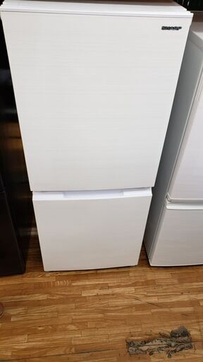 SHARP　2022年　152L　2ドア冷蔵庫　【冷蔵94L/58L】　SJ-D15H-W