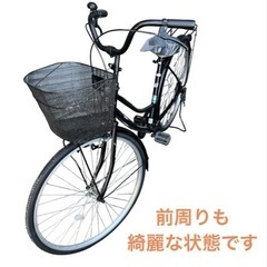ママチャリ 自転車 27インチ 黒色 NO.473の画像