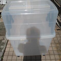 衣類収納クリアケース（ハンガー掛けタイプ）