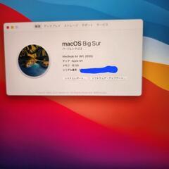 美品‼️Macbook air 2020 M1 16GB  256GBの画像