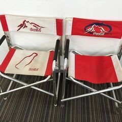 ▼【コカコーラ　デレクターズチェア2台　中古現状品　】（NF24...