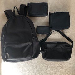 無印良品　MUJI リュック、ポーチ　5つセット売り