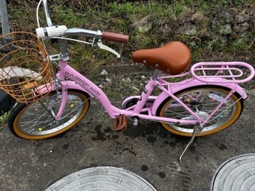 a.n.design works 自転車 18インチ ピンク 子供用 超美品