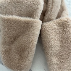 【新品】クマ耳　フード付きマフラーの画像