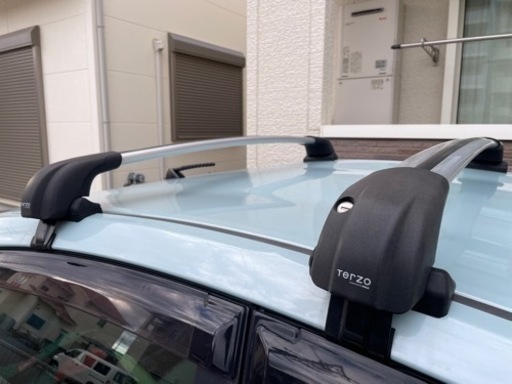 TERZO EF100A＆EB100A＆EB100A ベースキャリア＋エアロバー(シルバー) セット