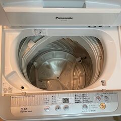 パナソニック　Panasonic　NA-F50B9　5kg　2016年製　全自動洗濯機　縦型　しっかりもみ洗いビッグウェーブ洗浄 ビッグフィルターの画像