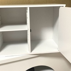 収納　キャビネット　ホワイトの画像