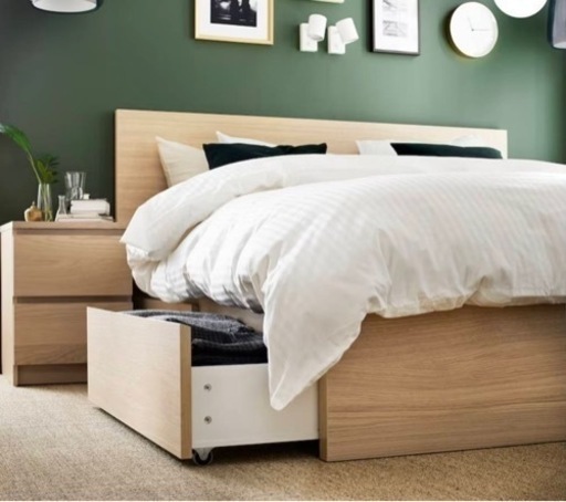 急募！ 美品 IKEA ♡MALM♡ クィーン ベットフレーム 
