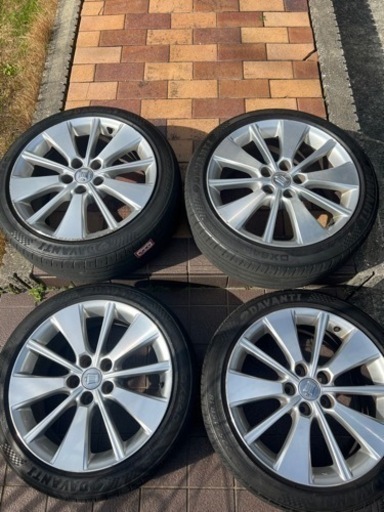 20クラウンハイブリッド 純正ホイール クラウン DAA-GWS204 純正 アルミ ホイール 4本 セット 18インチ 5穴 タイヤホイールセット