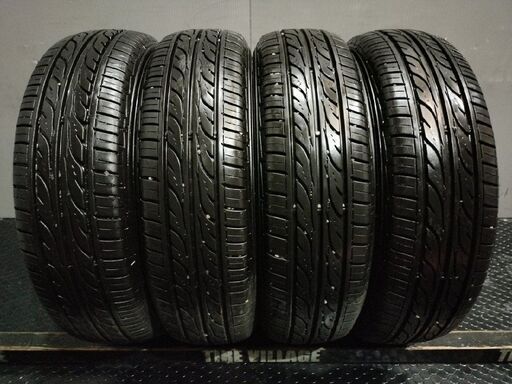 DUNLOP ENASAVE EC202 155/65R13 13インチ 夏タイヤ 4本 22年製 バリ溝 アルト ライフ ネイキッド ゼスト ekスポーツ セルボ等　(TI254)