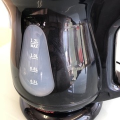 Cusimax 電気ケトル 1.2L 大容量 電気ポット ブラック CMWK-100B の画像