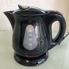 Cusimax 電気ケトル 1.2L 大容量 電気ポット ブラッ...