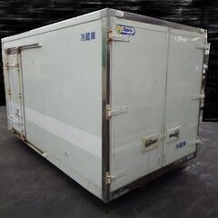 トラックコンテナ 箱 3500x1870x1950 横扉付 アルミバン 冷凍冷蔵 保冷 倉庫 物置 ガレージ 愛媛よりの画像