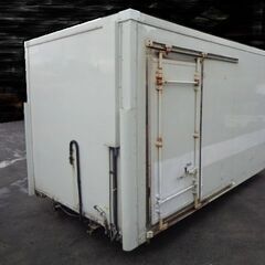 トラックコンテナ 箱 3500x1870x1950 横扉付 アルミバン 冷凍冷蔵 保冷 倉庫 物置 ガレージ 愛媛よりの画像