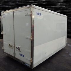 トラックコンテナ 箱 3500x1870x1950 横扉付 アルミバン 冷凍冷蔵 保冷 倉庫 物置 ガレージ 愛媛よりの画像