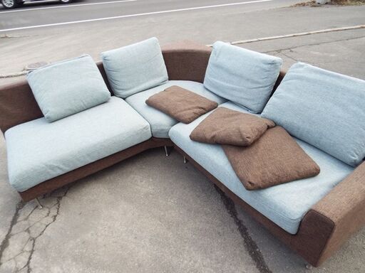 家具の北日本購入 布製 コーナーソファー K-DESIGN 190㎝×190㎝