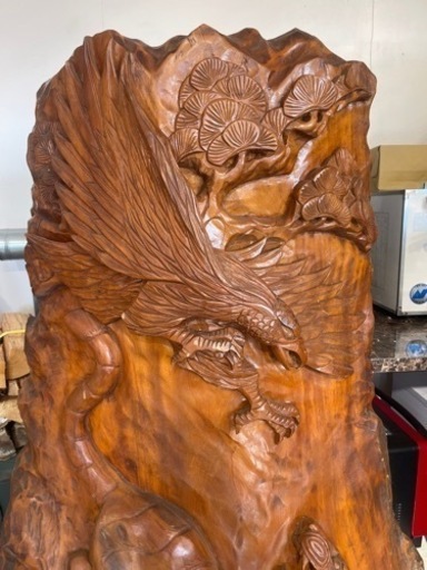 木製飾り物高さ128cm幅80cm