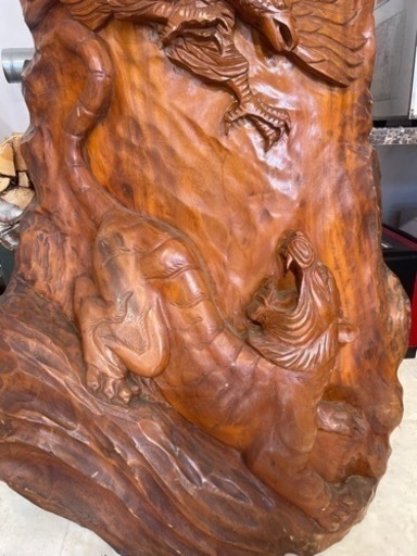 木製飾り物高さ128cm幅80cm